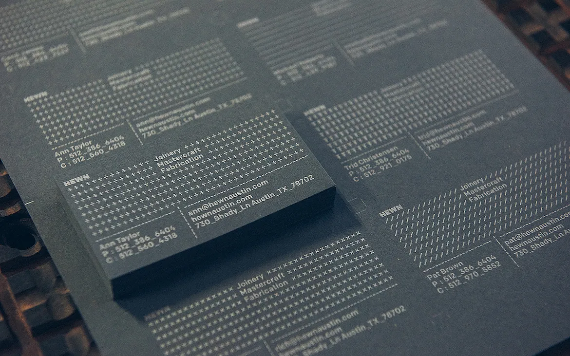 FODA Hewn Business Cards